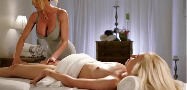  Sexy MILF massause does younger customer - Brandi Love, Lyra Law